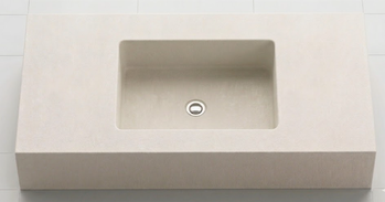 Linear Concrete Vanity