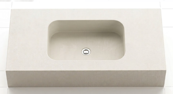 Radius Vanity – Integrated Concrete Basin