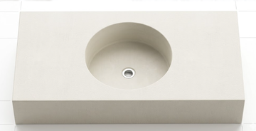 Orbit Vanity – Round Integrated Basin
