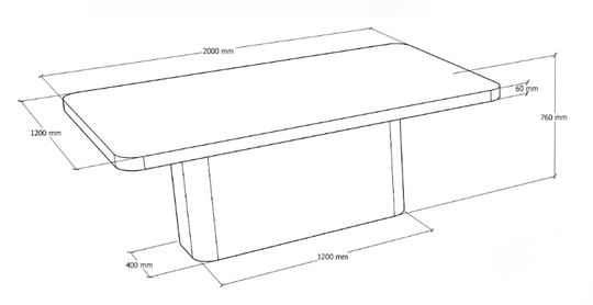 Horizon Curves Dining Table - Image 3