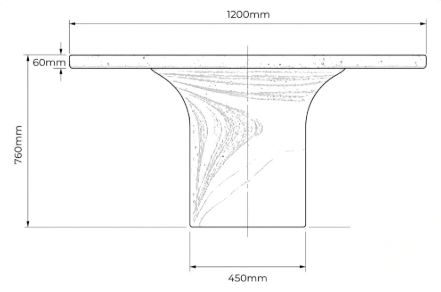 Wave Dining Table - Image 7