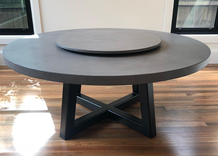Concrete Lazy Susan – Rotating Serving Platform